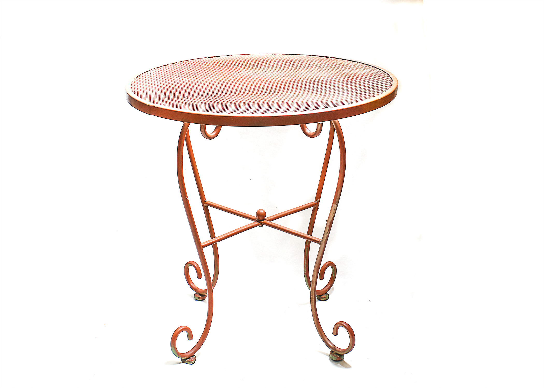 Vintage Wrought Iron Patio Table EBTH